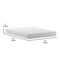 Merrick Lane Iris CertiPUR-US Certified Memory Foam Mattress Infused with Charcoal & Green Tea Cooling Gel
